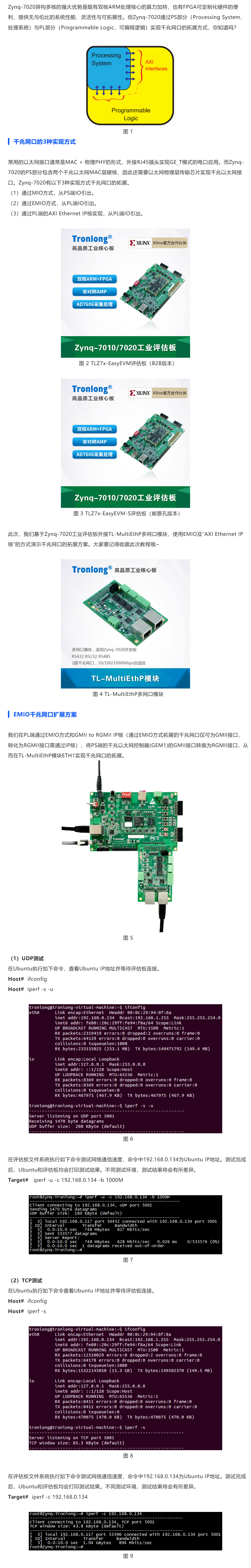 zynq-7020千兆网口